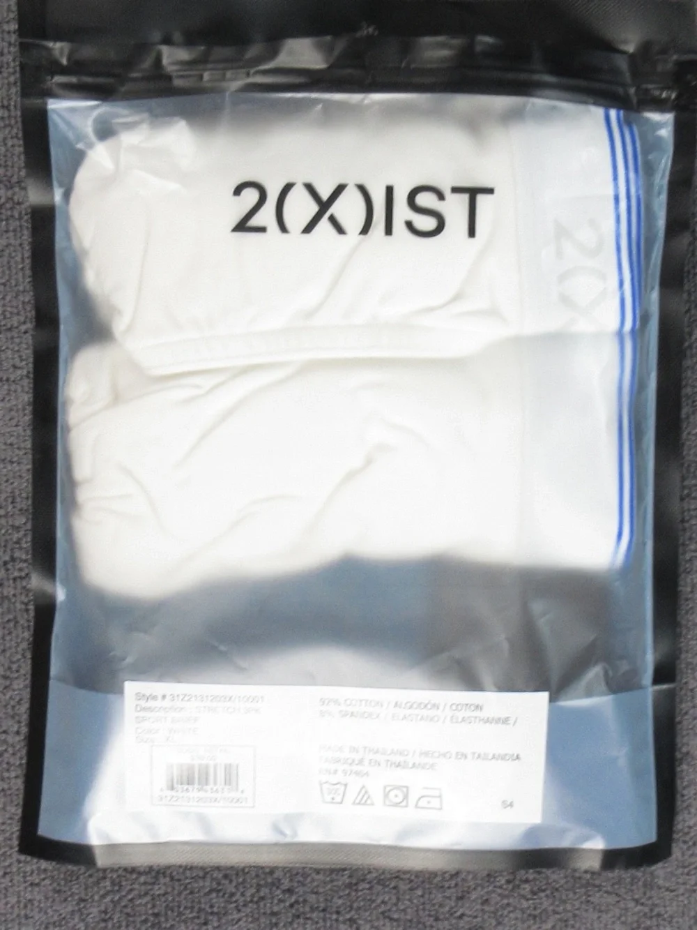2XIST Men's Essential Cotton Stretch Sport Briefs